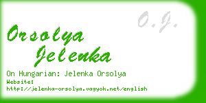 orsolya jelenka business card